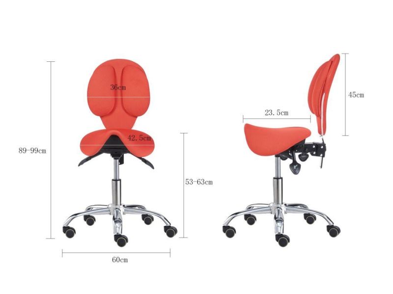 Massage Adjustbele Ergonomic Saddle Seat Stool Office Chair