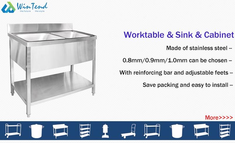 Hotel Supplier Stainless Steel Water Transfer Serving Trolley for Kitchen