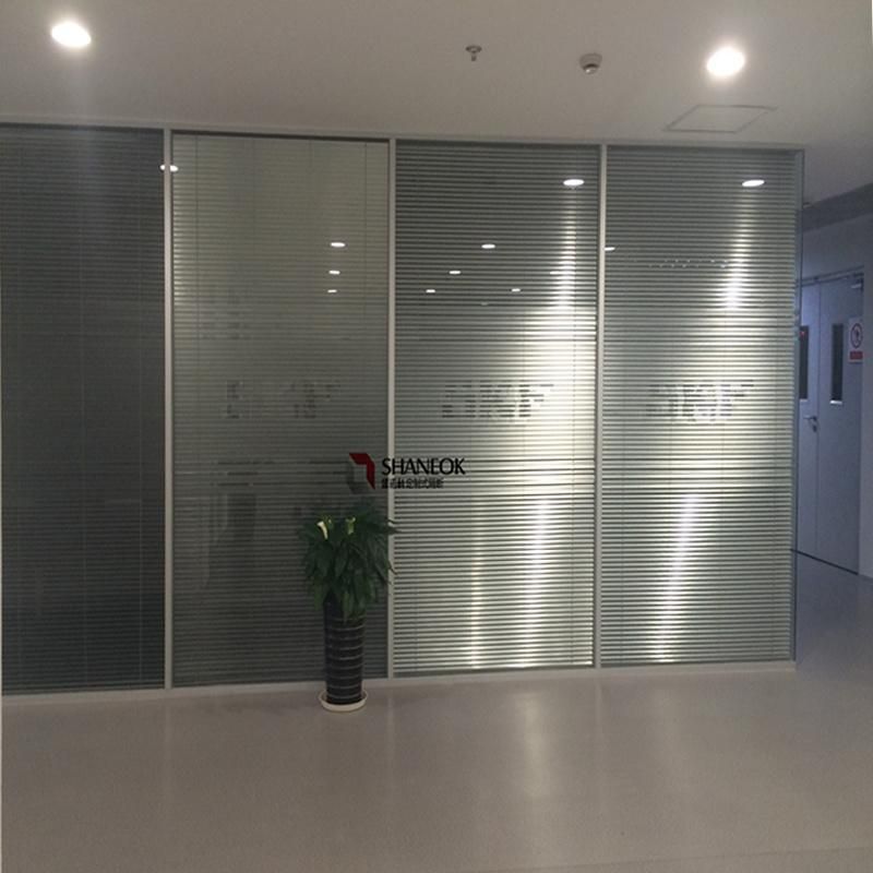 Aluminum Frame and Shutter Glass Partition Wall