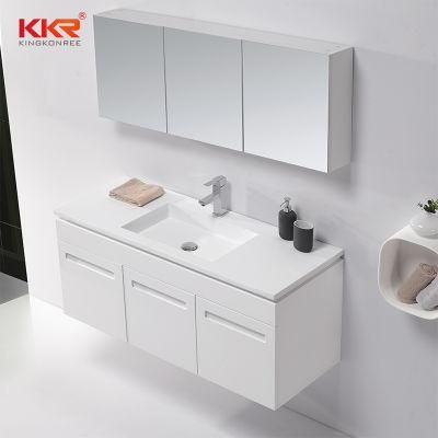 Italian Luxury Vanity Bathroom Resin Stone Basin Cabinets