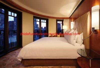 Customized Factory Luxury Modern Wooden Hotel Furniture for Bedroom Set with Double Bed