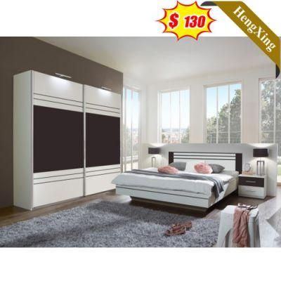 Melamine MDF Chinese Factory Hot Sell Bedroom Set Furniture with Night Stand