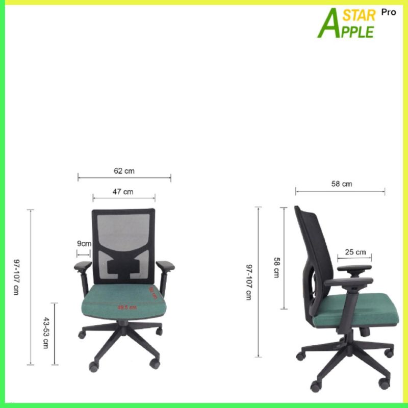 Molded Foam Seating as-B2076 Office Plastic Chair with Adjustable Armrest