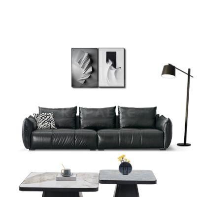 Genuine Leather Couch Contemporary Sofa Modern Upholstered Living Room Furniture Set for Home 8106
