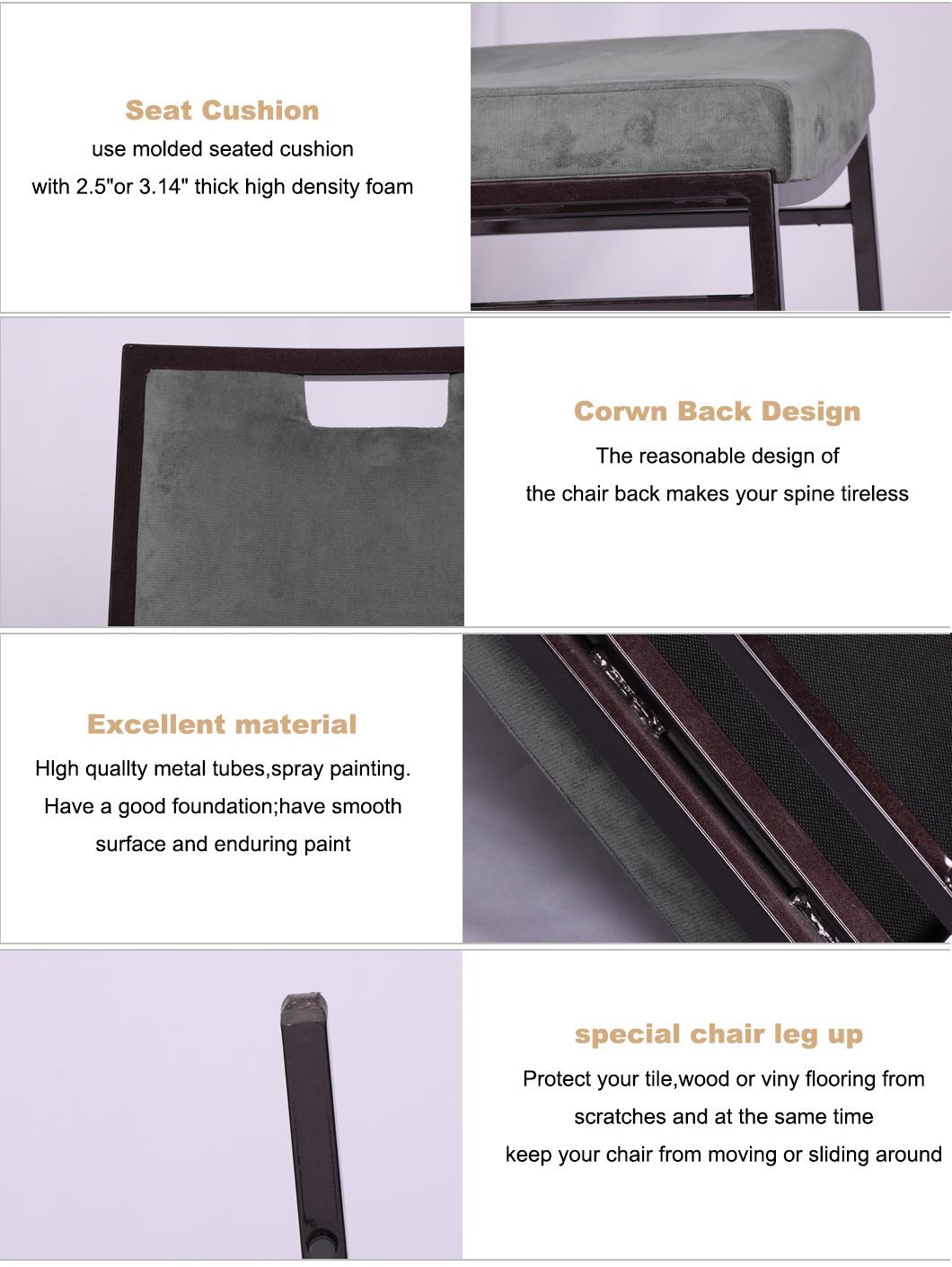 Top Furniture Foshan Factory Comfortable Backrest PU Leather Dining Chair