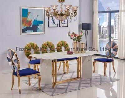 Simple Style Modern Dining Table with Marble