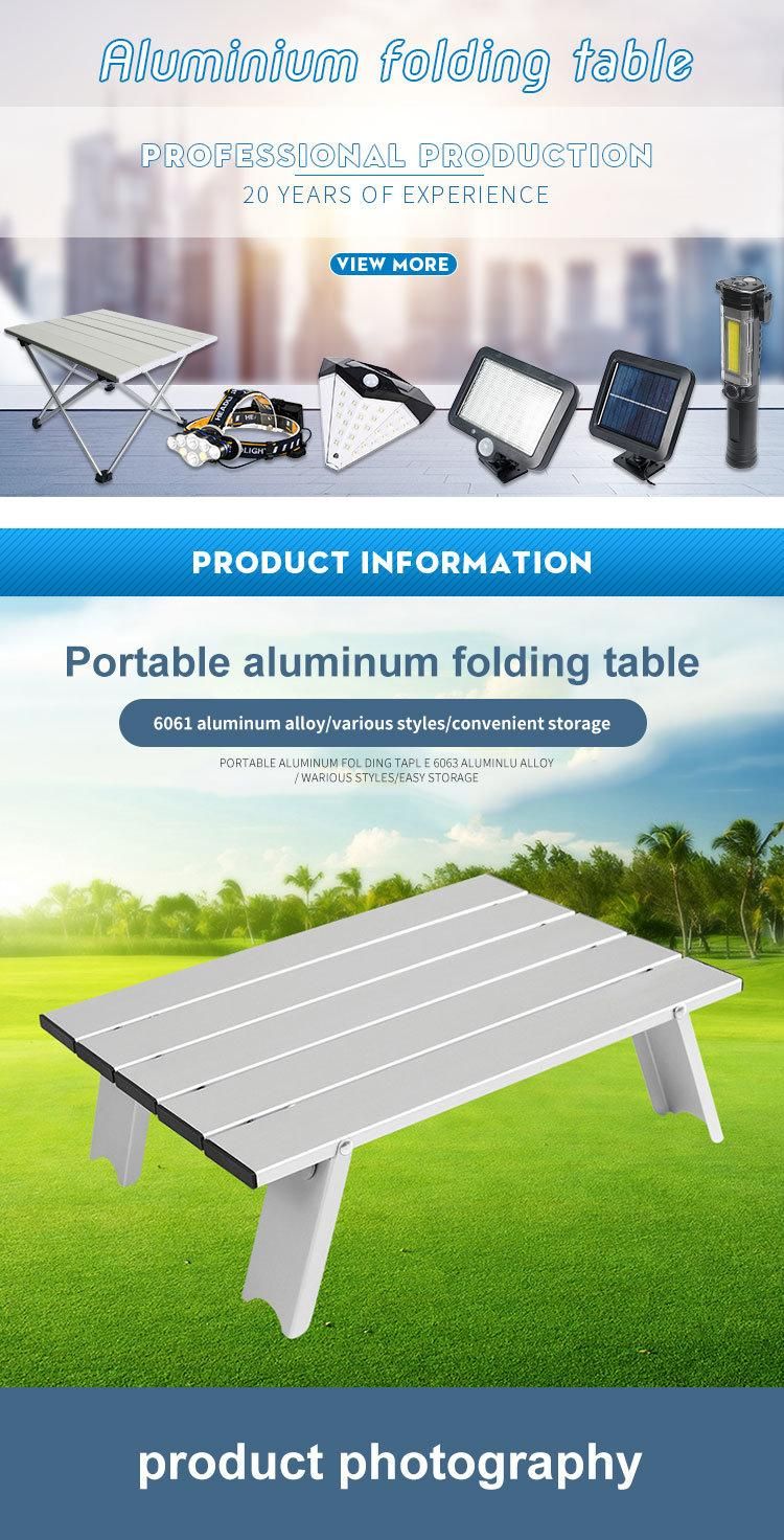 Modern Design Portable Foldable Camping Folding Aluminium Table
