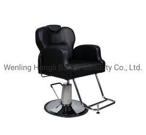 Modern Beautiful Chrome Base PVC Leather Hair Salon Furniture Barber Shop