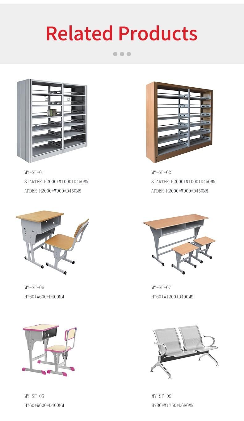 School Furniture Library Use Metal Book Shelf