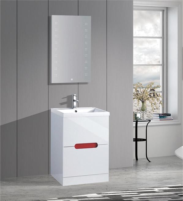 Full PVC Faced High Gloss Wooden Bathroom Vanity Bathroom Cabinet