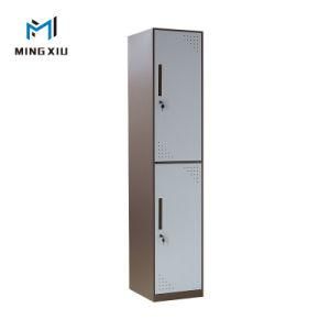 High Quality Steel Storage Modern Design 2 Door Metal Locker with Hanger