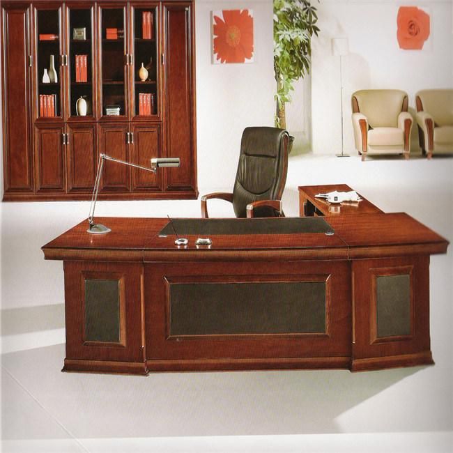 High-End Plate Wooden Table Manager Executive Office Desk Design