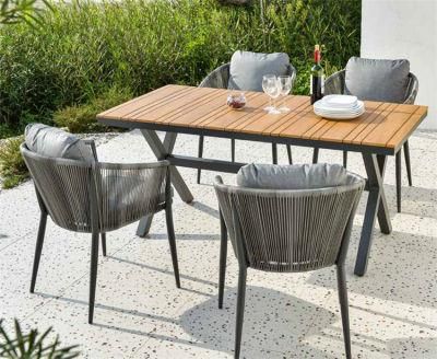Luxury Commercial Hotel Restaurant Outdoor Dining Table and Chair Modern Garden Furniture Set