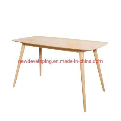 Modern High Quality Dining Room Bamboo Panel Furniture Dinner Table Set