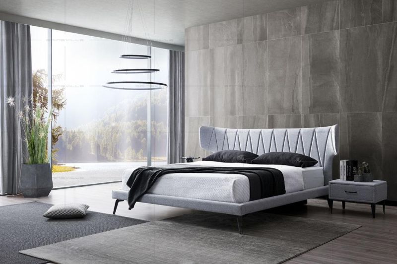 Modern Furniture Bedroom Furniture Bedroom Bed with Customized Color Gc1801