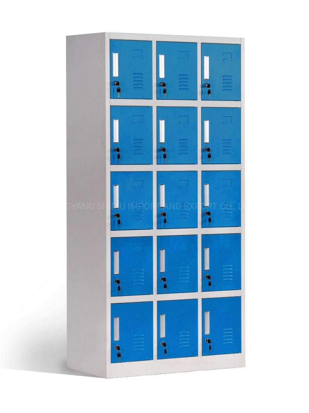 9 Compartent Doors Public Storage Lockers for Office Use