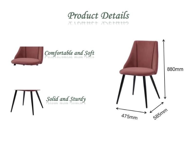 China Wholesale Morden Armrest Office Coffee Shop Furniture Restaurant PU Leather Fabric Dining Chairs