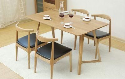 Nordic Home Furniture 6 Seater Wooden Dining Table Set Made in China Guangdong Manufacturer