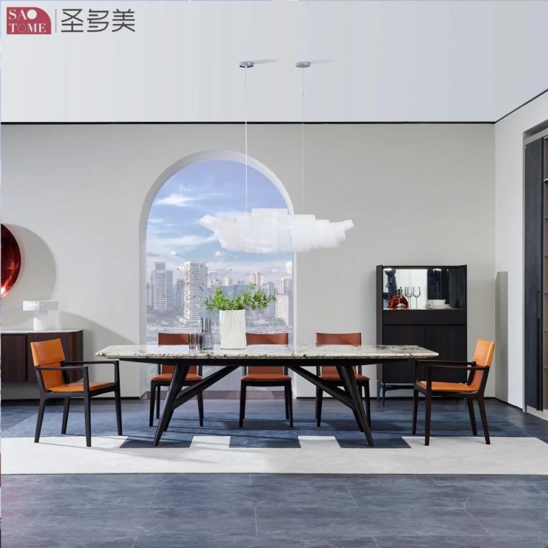 Italian Style Marble Dining Table for Modern Hot Selling Families and Hotels