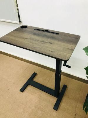 Computer Table Lifting Table Steel Wood Office Desk Lazy Table Simple Household Writing Table Bedside Table Movable Table Study Side Table