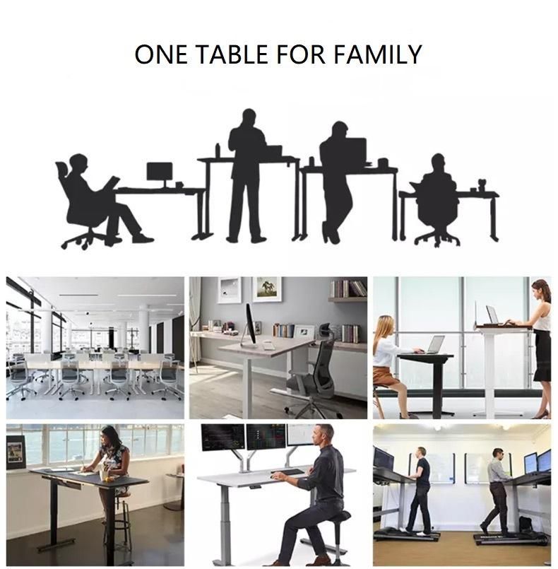 Elites Modern Home Furniture Wooden Height Adjustable Standing Desk Office Desk