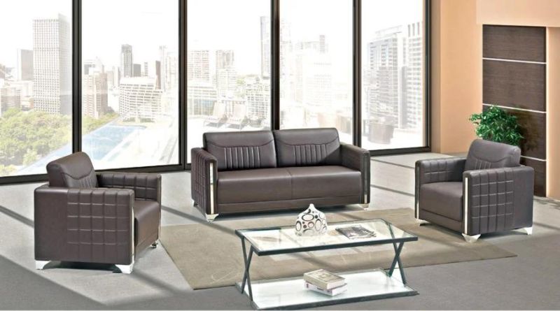 High Quality Leather Modern Leisure Sofa Set for Office