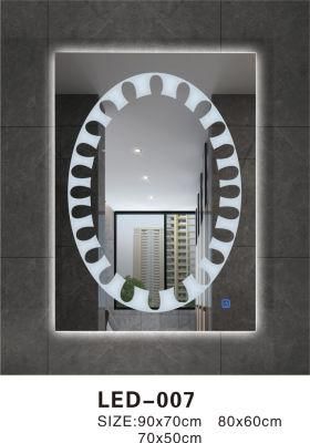 LED Bathroom Mirror with Light Sensor Touch