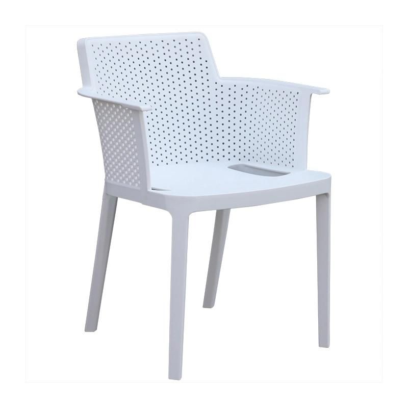 Rikayard High Quality Modern Cheap Wholesale Quebec Dining Arm PP Plastic Chair