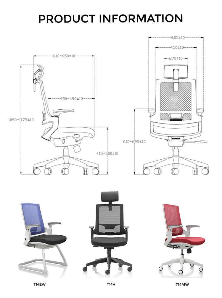 Wholesale Staff Computer Chair Modern Adjustable Medium Back Mesh Executive Office Chair