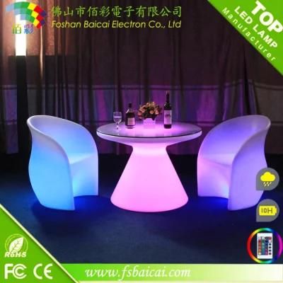 LED Garden Chair Outside LED Furniture Iluminated Bar Chair