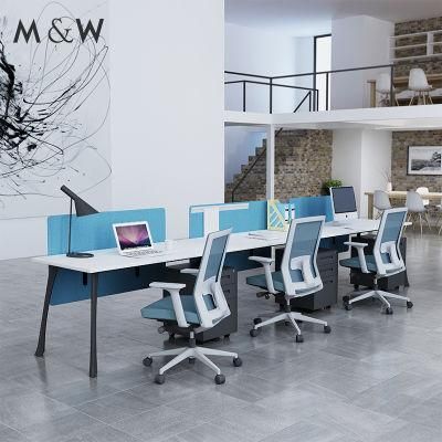 Simple Modern Style Extra Large Work Surface Computer Office Workstation Desk with Pedestal