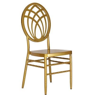 Home Outdoor Furniture Banquet Wedding Party Dining Chair with Golden Legs