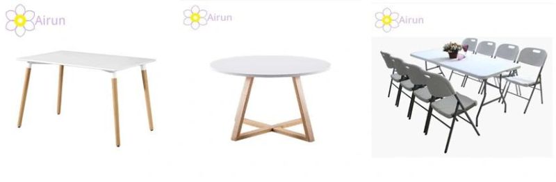 Contemporary Nordic Modern Wooden Legs Dining White Plastic Chairs