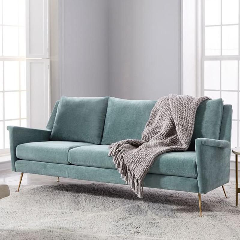Modern Home Sofas Furniture Set Velvet Chesterfield Sofa for Living Room