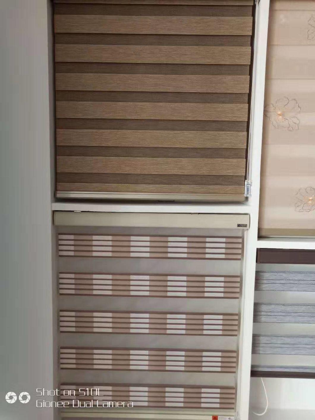 New Design Window Zebra Blinds with Dust Cover Inside Mount