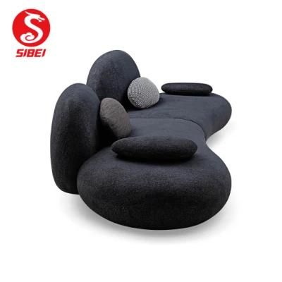 Hot Sale Fabric Nordic Living Room Modern Couch Light Luxury Fabric Sponge Sofa