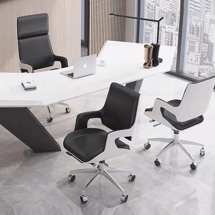 Modern Middle Back Leather Swivel Computeroffice Leather Computer Chair