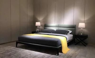 New Design Hotel Furniture Leather Bed Simple Style Furniture