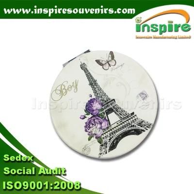 Promotional Carnival Customized Decorative Metal Pocket Makeup Mirror