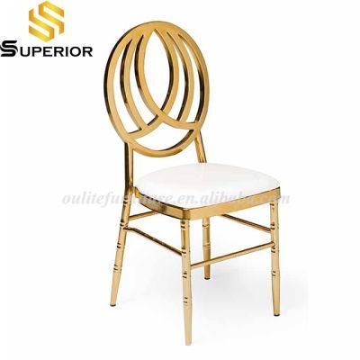 Stainless Steel Gold Wedding Louis Tiffany Dining Chair for Event