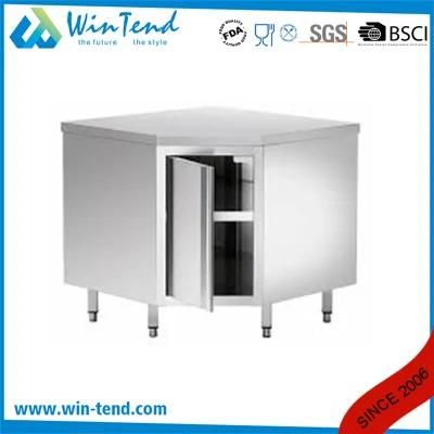 Pentagon Stainless Steel Kitchen Tool Corner Cabinet with Door