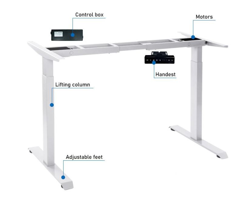 38-45 Decibel Electric Standing Desk Height Adjustable Desk