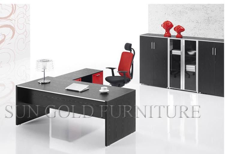 (SZ-ODL318) New Design Metal Foot Cleverish CEO Office Desk Simple Computer Desk