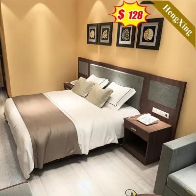 5 Star Hotel Modern Style Furniture Wooden Bedroom Furniture Mattress Double Sofa King Size Bed