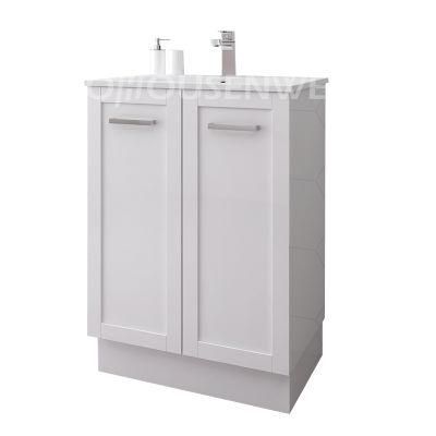 Popular Bathroom Cabinets Single Basin Metal Handle Bathroom Furniture