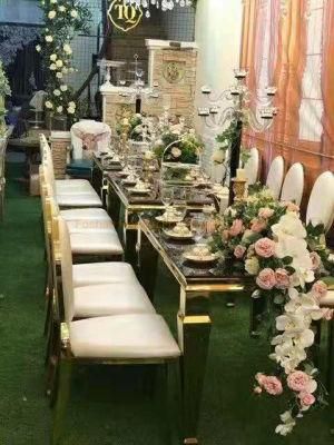 Modern Large Marble Dining Table for Home Restaurant Wedding Event Hotel Banquet