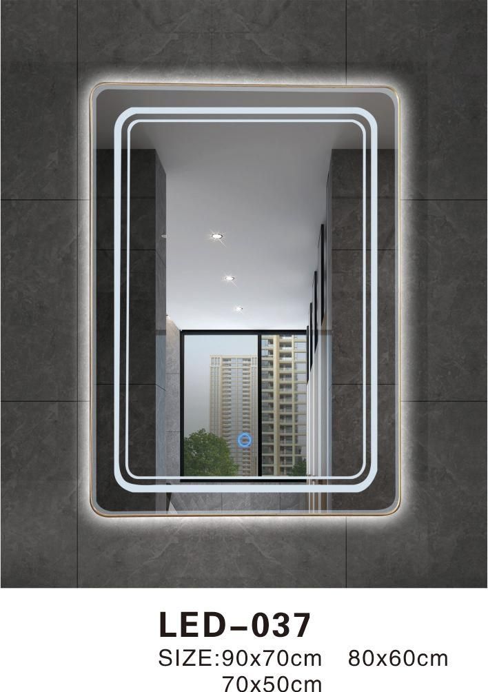 LED Intelligent Light-Emitting Bathroom Mirror with Touch Switch