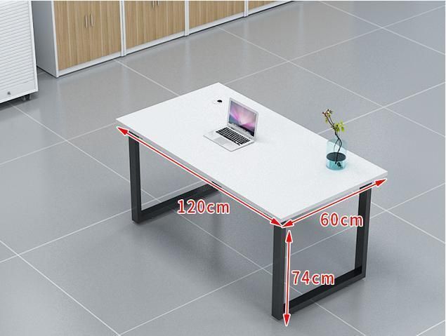 4 Persons Modern Office Wooden Furniture Staff Work Table Desk