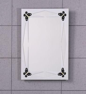 35X50cm China Cheap Price Aluminum Coating Bathroom Resin Art Mirror
