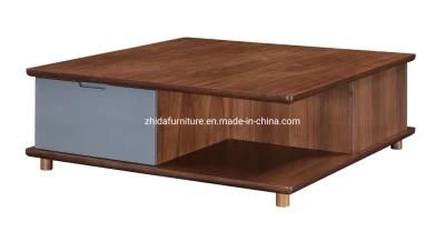 Modern Furniture Living Room Wooden Marble Coffee Table